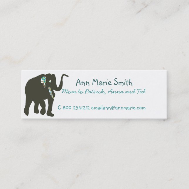 Mommy Calling  Card (Front)