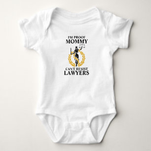 Mommy Can't Resist Lawyers Baby Bodysuit