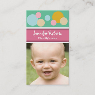 Mommy Card Colourful Dots