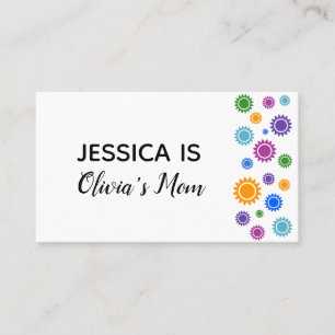 Mommy Card w/ Bright, Colourful Sunshine Accents