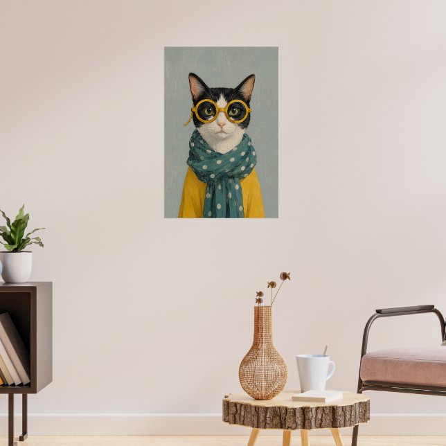 Mommy cat looking poster (Living Room 3)