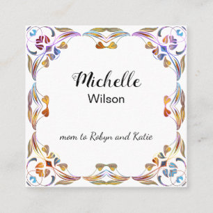 Mommy Contact Play Date Custom Stylish  Calling Card