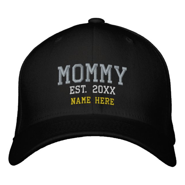 Mommy Custom Gift Embroidered Baseball Cap (Front)