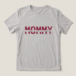 Mommy Customizable Text For Children's Names Gift Tri-Blend Shirt