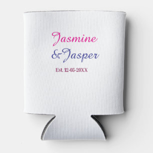 Mommy & Daddy new parents couple name est. year Can Cooler
