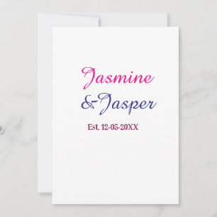 Mommy & Daddy new parents couple name est. year  Invitation