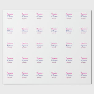 Mommy & Daddy new parents couple name est. year  Wrapping Paper