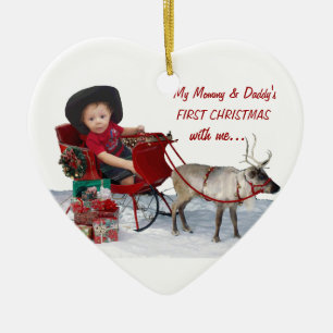 Mommy & Daddy's First Christmas with me.. Ornament