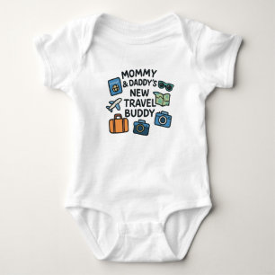 Mommy & Daddy's New Travel Buddy Baby Bodysuit