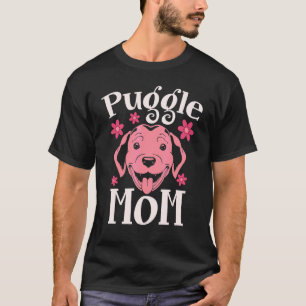 Mommy Dog Owner Pet Dog Animal Puggle Mom Cute Pu T-Shirt