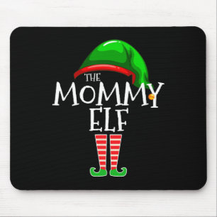 Mommy Elf Family Matching Group Christmas Mom Mouse Pad