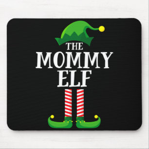 Mommy Elf Matching Family Christmas Party Mouse Pad