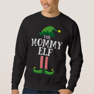 Mommy Elf Matching Family Group Christmas Party Sweatshirt