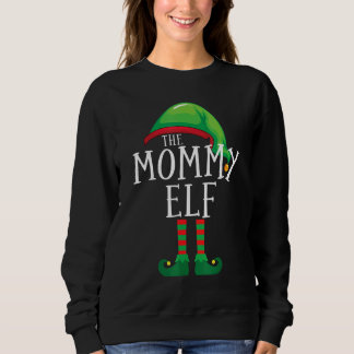 Mommy Elf Matching Family Group Pajama Christmas P Sweatshirt