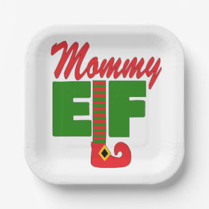 Mommy Elf   Paper Plate