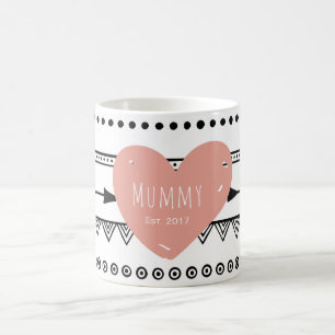 'Mommy Est.2017' Custom White Mug