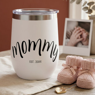 Mommy Established Custom Year White Chic