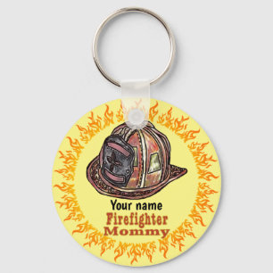 Mommy firefighter keychains