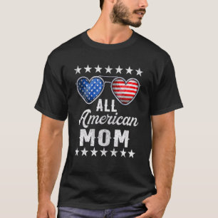 Mommy Fourth Of July Womens All American Mom Us F T-Shirt