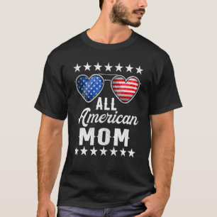 Mommy Fourth Of July Womens All American Mom Us F T-Shirt