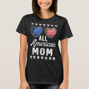 Mommy Fourth Of July Womens All American Mom Us T-Shirt