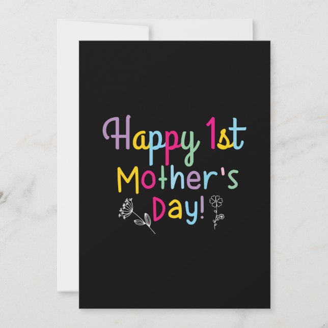 Mommy Gift Happy First Mother's Day Invitation (Front)