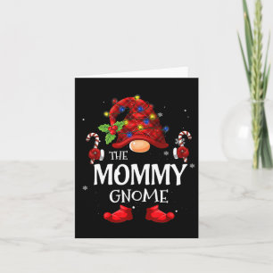 Mommy Gnome Matching Christmas Pjs For Family  Card