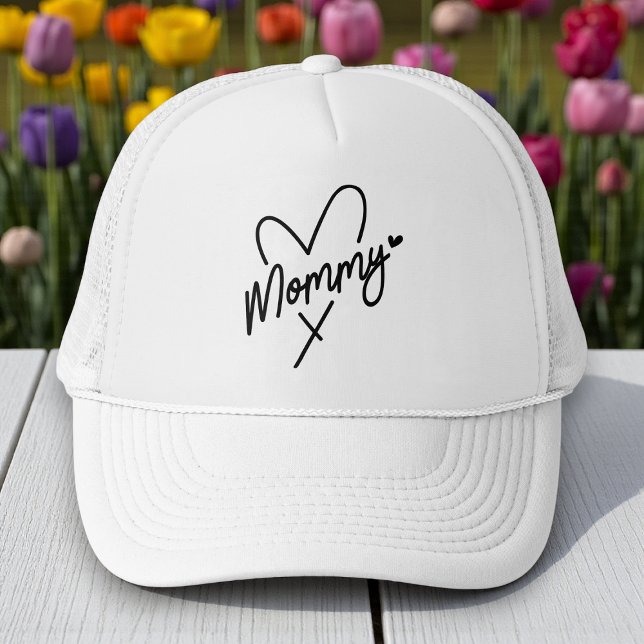 Mommy Heart Script Gift For Mom Trucker Hat (Creator Uploaded)