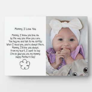 Mommy, I Love You Plaque