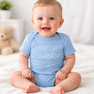 Mommy is my Valentine Baby Bodysuit
