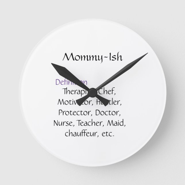 Mommy-Ish Clock  (Front)