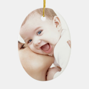 mommy loves baby ceramic ornament