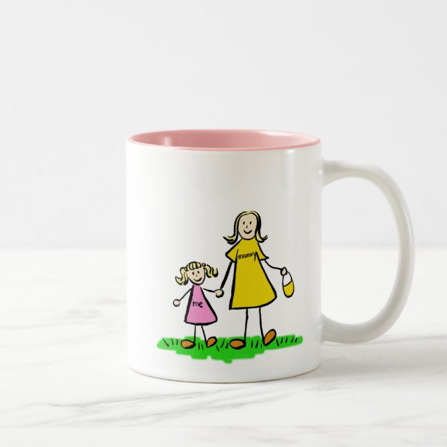 Mommy & Me Blonde Little Girl Mug (Right)