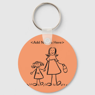 Mommy & Me Keychain (Customize Names Option)