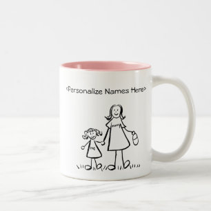 Mommy & Me - Mother & Little Girl Custom Gift Mug
