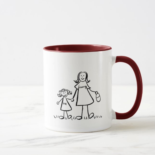 Mommy & Me Mug (Drawing with No Title) (Right)
