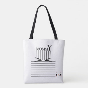 Mommy" Minimalist Tote Bag – Chic & Functioal
