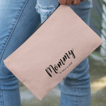 Mommy | Modern Mom Kids Names Blush Pink Accessory Pouch<br><div class="desc">Simply,  stylish blush pink "Mommy" custom design in modern minimalist typography which can easily be personalized with kids names or your own special message. The perfect unique gift for a new mom,  mother's day,  mom's birthday or just because!</div>