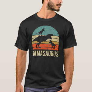 Mommy Mom Mama Dinosaur 2 Two kid Mamasaurus 2020 T-Shirt
