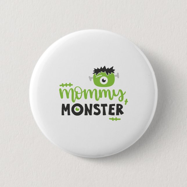 Mommy Monster Gifts Halloween Gift For Mom 2 Inch Round Button (Front)