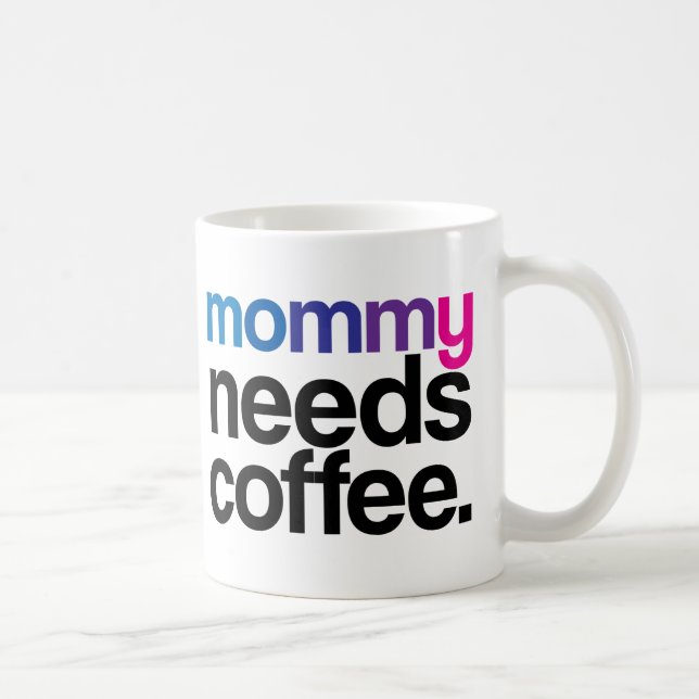 Mommy Needs Coffee Coffee Mug (Right)
