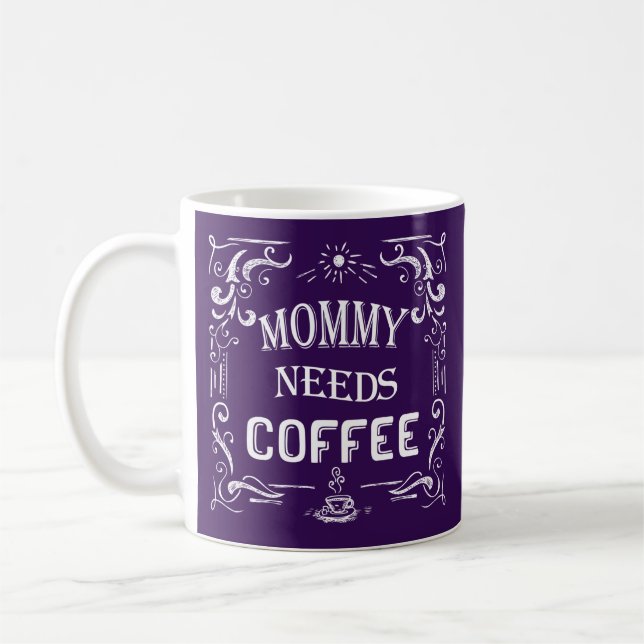Mommy Needs Coffee Mug (Left)