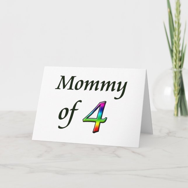 MOMMY OF 4 CARD (Front)