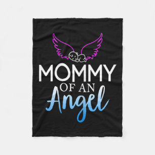 Mommy Of An Angel Sids Awareness Month  Fleece Blanket