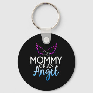 Mommy Of An Angel Sids Awareness Month Keychain