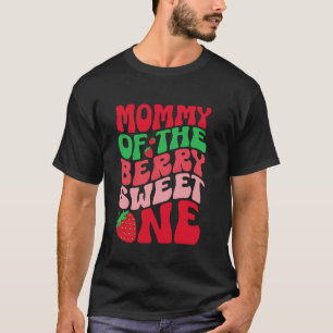 Mommy Of The Berry Sweet One Strawberry 1st Birthd T-Shirt