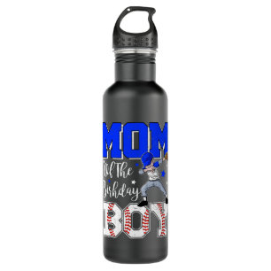 Mommy Of The Birthday Boy Baseball Softball Mother 710 Ml Water Bottle