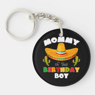 Mommy Of The Birthday Boy Cinco de Mayo Keychain