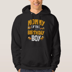 Mommy Of The Birthday Boy Construction Worker Bday Hoodie