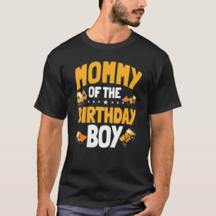 Mommy Of The Birthday Boy Construction Worker Bday T-Shirt